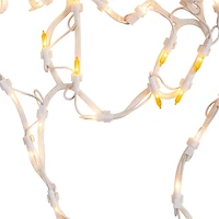 15" Lighted Ghost Halloween Double Sided Window Silhouette Decoration