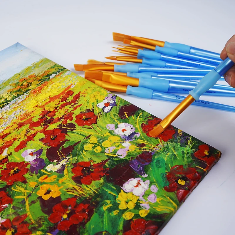 6 Packs: 14 ct. (84 total) Golden Taklon Brush Set by Craft Smart®