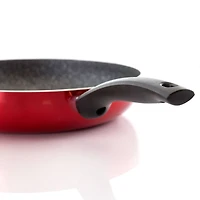 Oster Merrion 12" Red Aluminum Frying Pan With Bakelite Handle