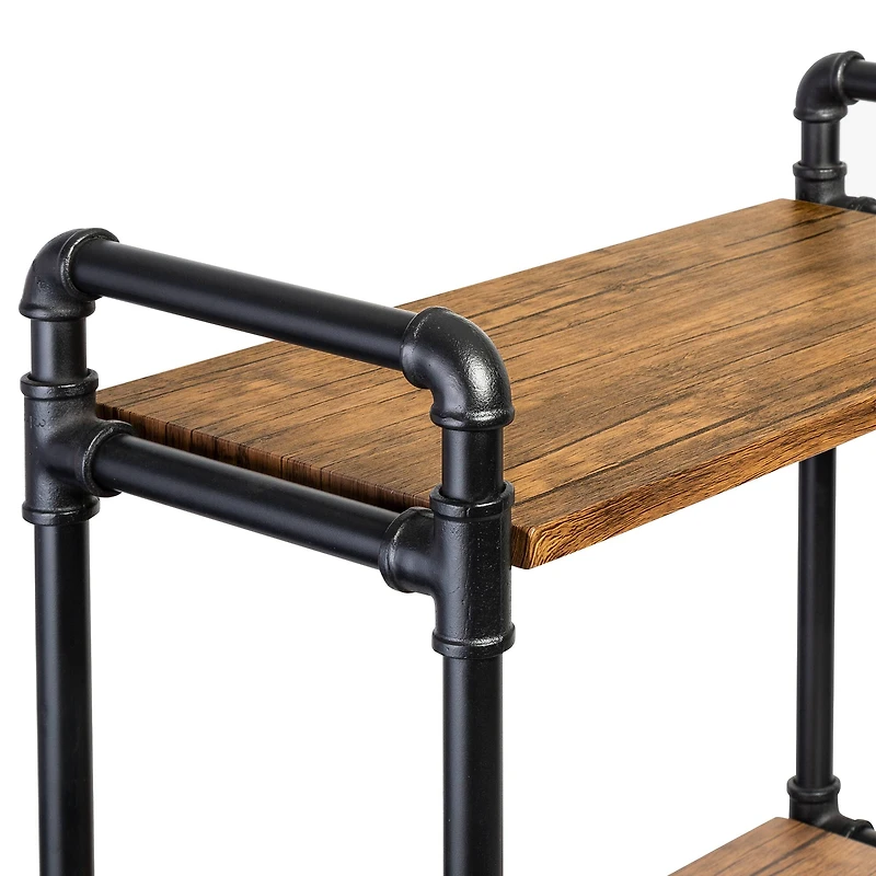 Honey Can Do Black -Tier Industrial Bookshelf