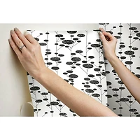 RoomMates Retro Trees Peel & Stick Wallpaper