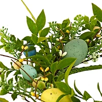 6" Spring Flowers & Eggs Candle Ring