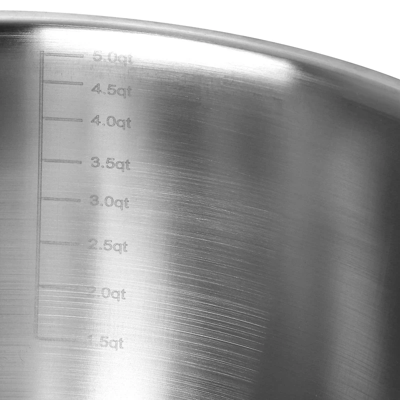 Martha Stewart Stainless Steel Mixing Bowl Set with Taupe Lids