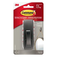 Command™ Large Decorative Metal Hook, Oil Rubbed Bronze