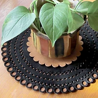 Black Suede Split Leather by ArtMinds™