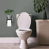 Olive Green Toilet Paper Holder with Storage