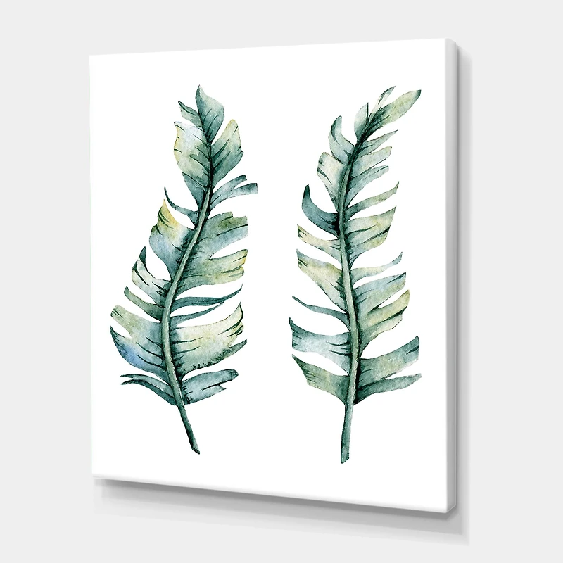 Designart - Duo of Tropical Leaves