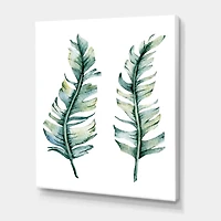 Designart - Duo of Tropical Leaves