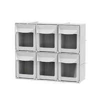 8 Pack: 6-Drawer Tip-Out Storage Bin by Simply Tidy®