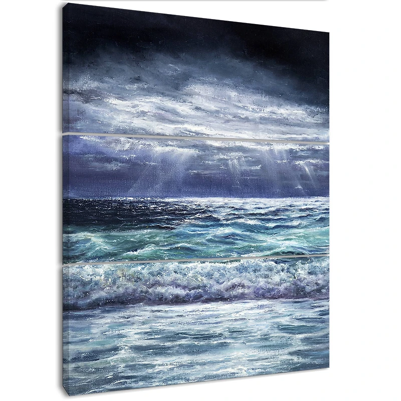 Designart - Ocean storm waves