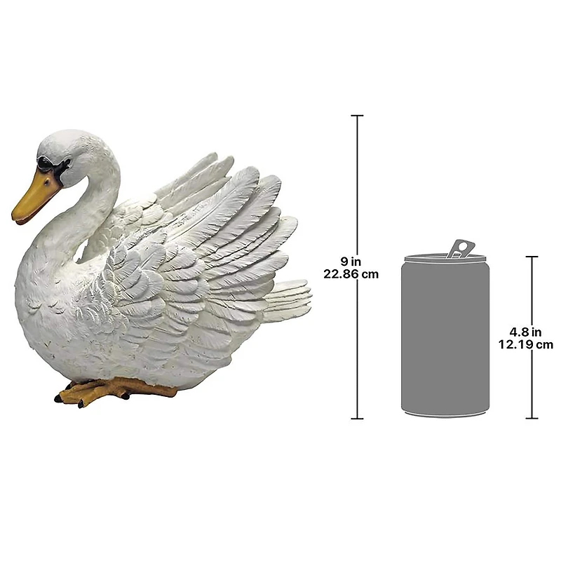 Design Toscano 9" The Swan of the Lake Garden Statue