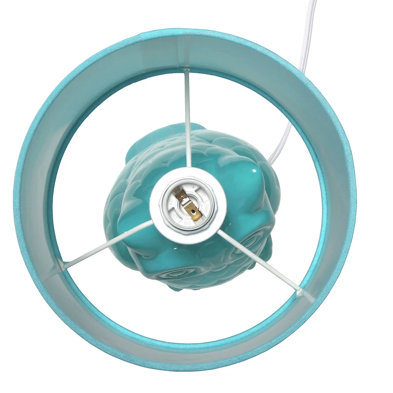 Simple Designs 13" Ceramic Owl Table Lamp