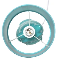 Simple Designs 13" Ceramic Owl Table Lamp