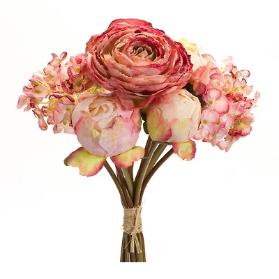 Pink Peony & Hydrangea Bouquet Set