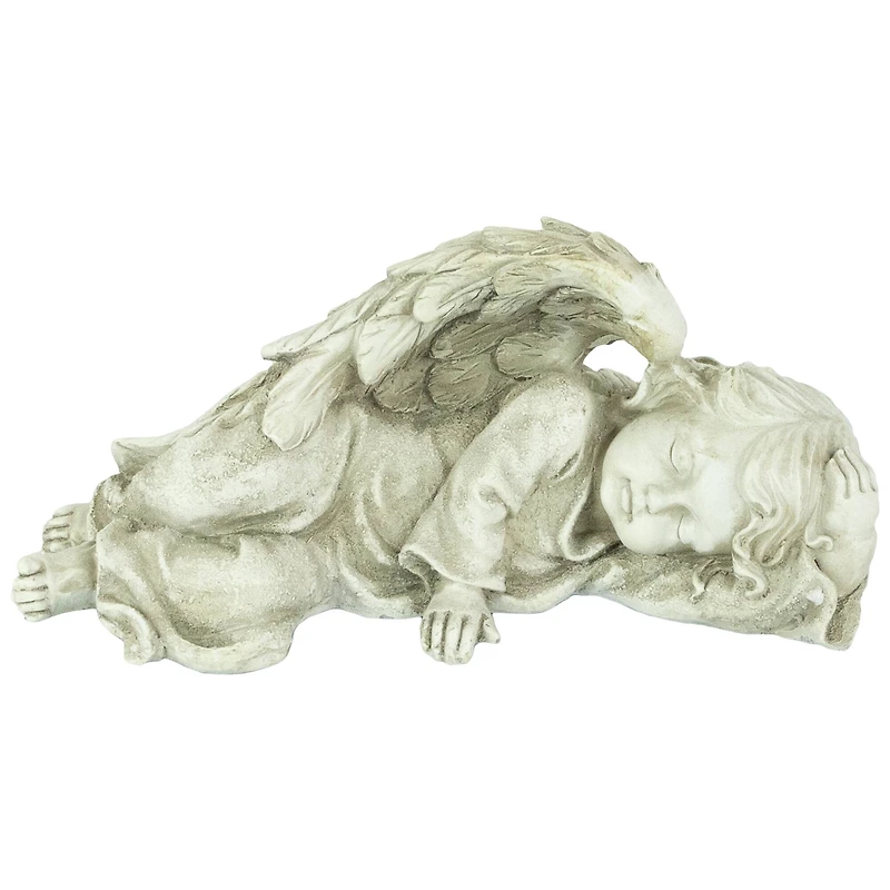 9.75" Heavenly Sleeping Cherub Angel Outdoor Garden Statue