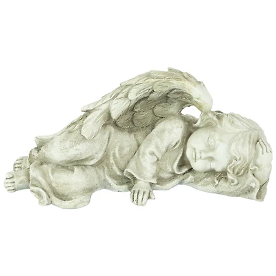 9.75" Heavenly Sleeping Cherub Angel Outdoor Garden Statue