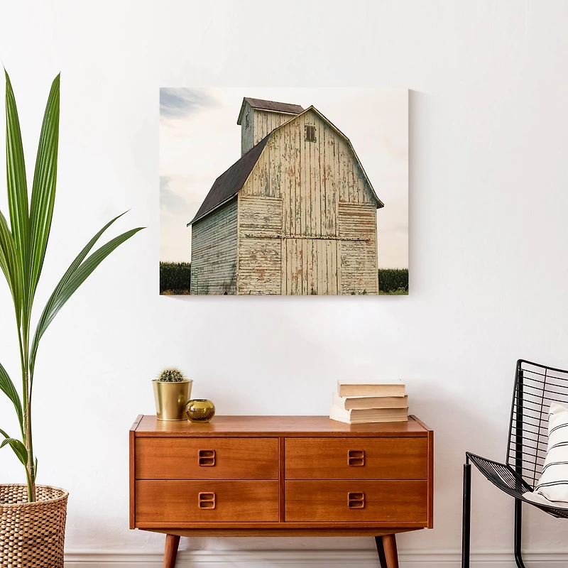 Weathered Autumn Barn Canvas Wall Art