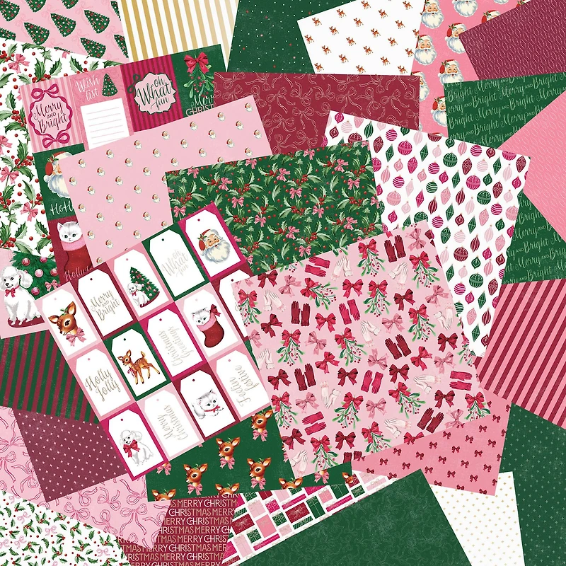 12" x 12" Holly Jolly Paper Pad, 58 Sheets by Recollections™