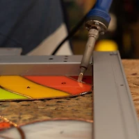 Oceanside Compatible™ 12" x 12" Red Opal Smooth Fusible Glass