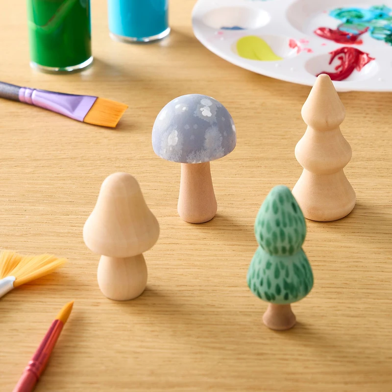 Mushroom & Tree Peg Figures by Creatology™