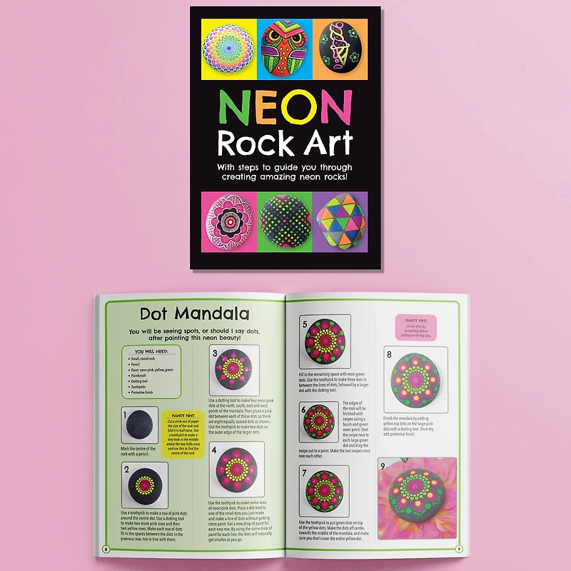 Hinkler DIY Rock Painting the Complete Neon Rock Art Kit