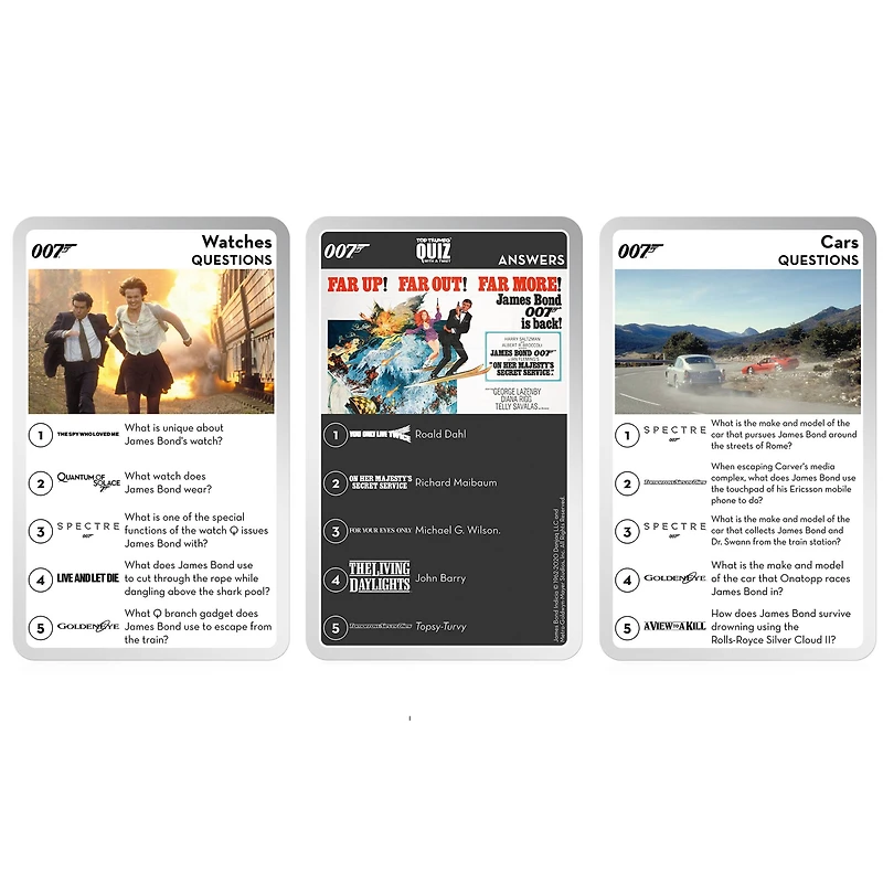 Top Trumps® James Bond Quiz