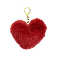 Blue Moon Studio™ Fuzzy Heart Bag Charm