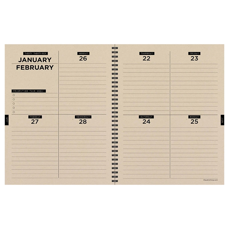 TF Publishing 2025-2026 Adventure Large Weekly/Monthly Planner