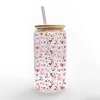 16oz. Love Puppy Glass Can Cup