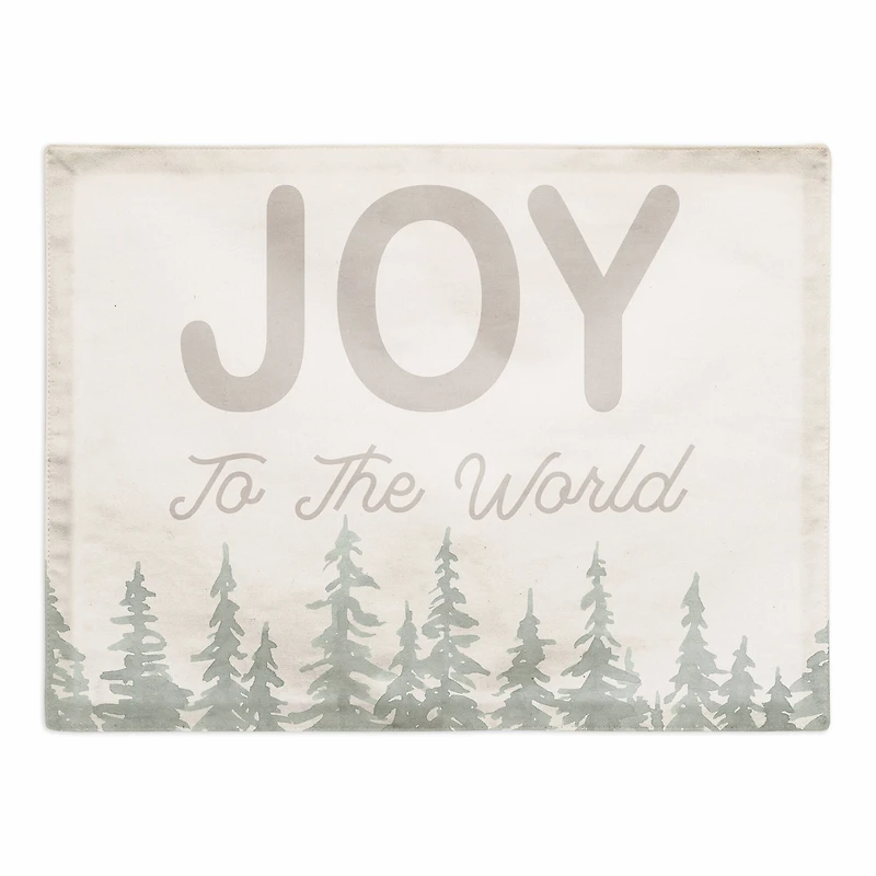 Joy to the World 14" x 18" Cotton Twill Placemat