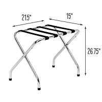 Honey Can Do Chrome KD Luggage Rack