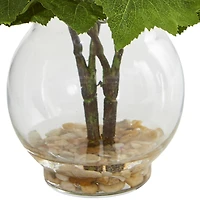 Daisy Artificial Arrangement in Fluted Vase