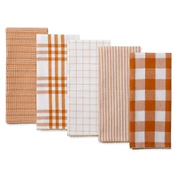 DII® Pumpkin Spice Farmhouse Woven Dishtowel Set