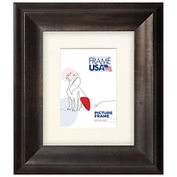 Frame USA Verona Wide Espresso Single Image Picture Frame with Mat