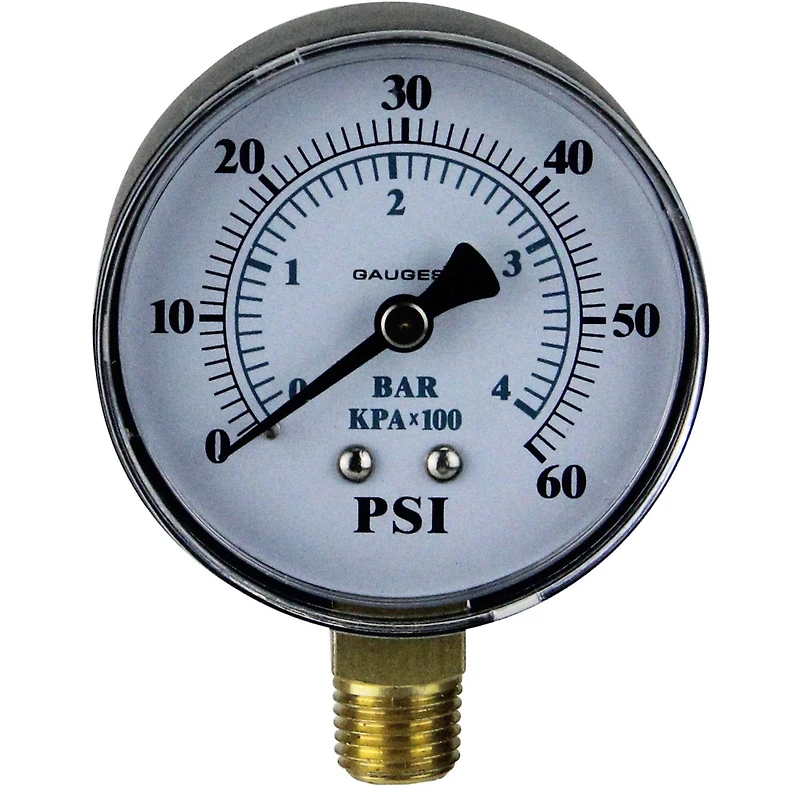 3.25" Side Mount Pressure Gauge for Pool Pump