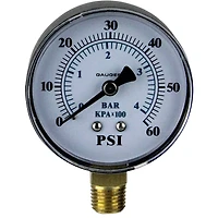 3.25" Side Mount Pressure Gauge for Pool Pump
