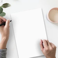 JAM Paper Bright White Wove 8.5" x 14" 24lb. Legal Strathmore Paper, 100 Sheets