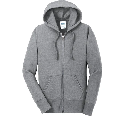 Port & Company® Ladies Core Fleece Full-Zip Hooded Sweatshirt