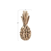 Hello Honey® 16.5" Driftwood Pineapple Tabletop Accent
