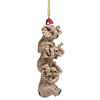 Design Toscano See, Speak, Hear No Evil Elephant Ornament