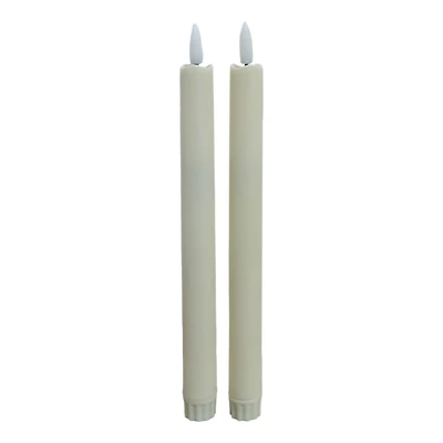 10" Flickering LED Wax Taper Candles
