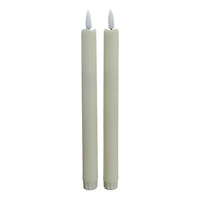 10" Flickering LED Wax Taper Candles