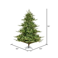 6.5ft. Pre-Lit Sherwood Fir Artificial Christmas Tree, Warm White LED Lights