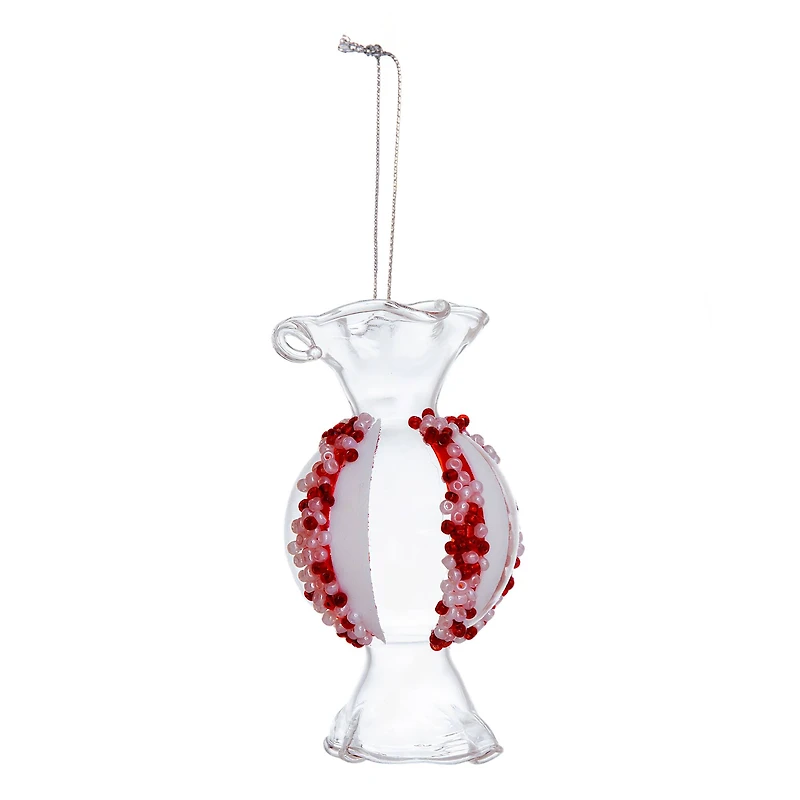 4.5" Peppermint Candy Glass Ornament by Ashland®