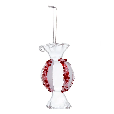 4.5" Peppermint Candy Glass Ornament by Ashland®