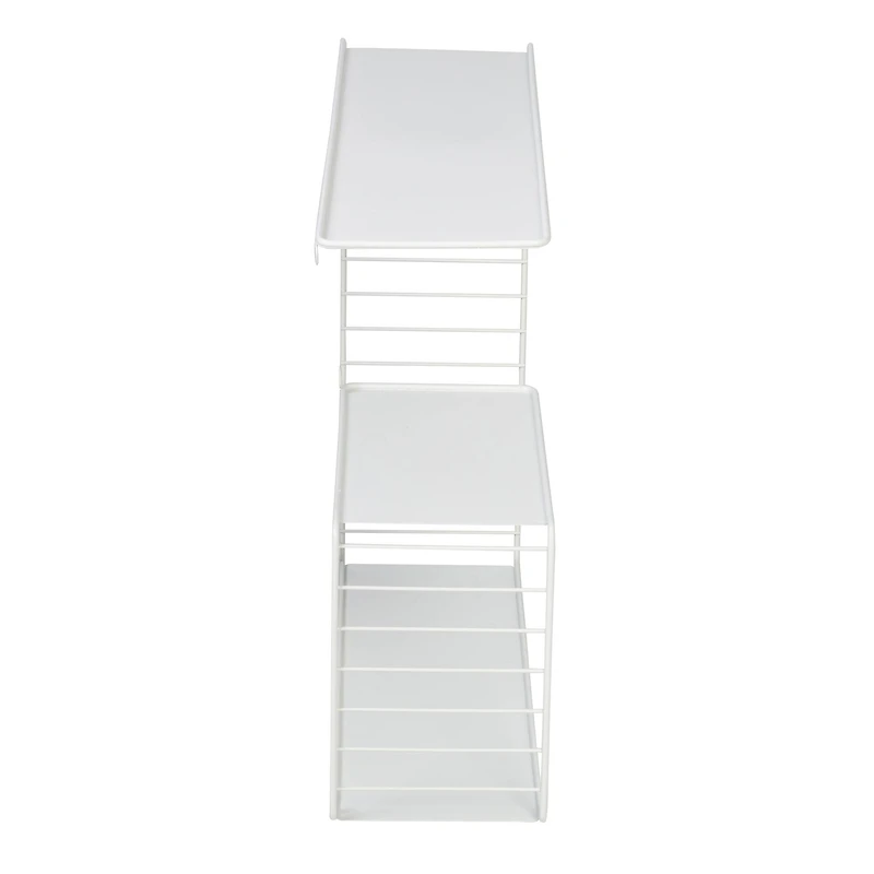 Honey Can Do White 3-Tier Floating Square Wall Shelf