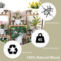 NEX™ 11 Shelf Tall Ladder Garden Plant Rack