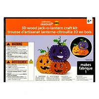 3D Wood Jack-o'-Lantern Craft Kit by Creatology™