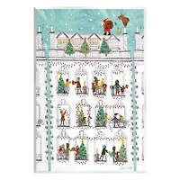 Stupell Industries Santa Claus Gifts City Rooftop Wall Plaque Art