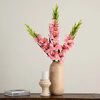 45" Pink Gladiolus Flower Stems, 3ct.